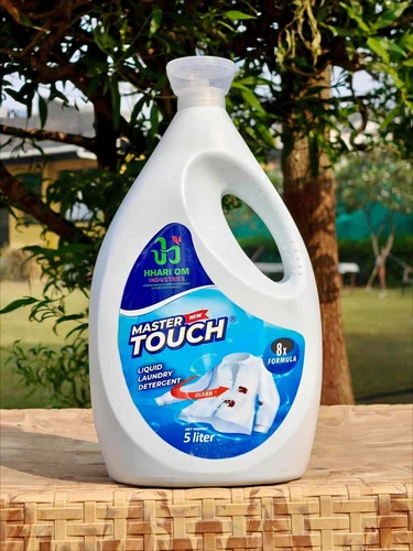 Master Touch Liquid Laundry Detergent 5 Litre by Hari Om Industries with 8X Cleaning Formula for deep cleaning, stain removal, and fabric care